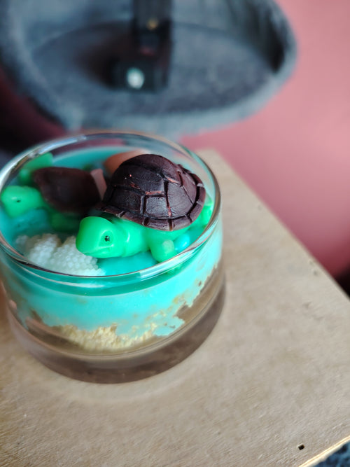 Bougies Lagon Merveilleux  avec deux tortues